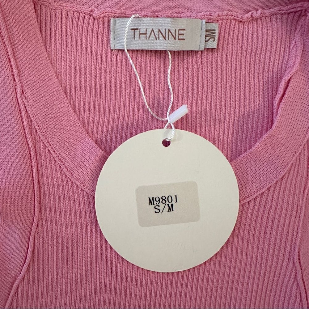 Thanne Ribbed High Neck Tank New - Picture 2 of 3